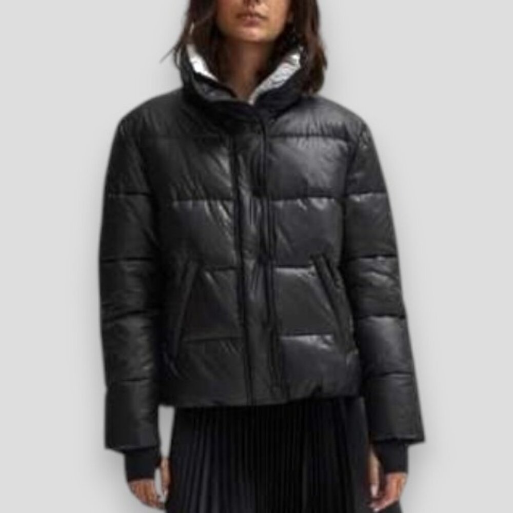 Noize cruelty free Bianca puffer jacket black women's size XXL